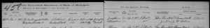 1917 Detroit Marriage Record