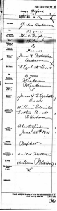 Gordon Anderson and Elizabeth Woods 1881 Ontario Marriage Record