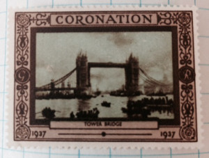 George VI Coronation Stamp of Tower Bridge 1937